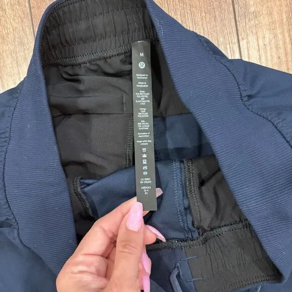 Lululemon Pants Men M Navy Blue ABC Jogger 30" Warpstreme Stretch Gym M5AOLS - Picture 4 of 11